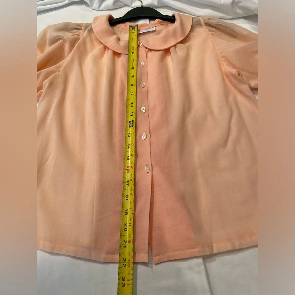 Blair Woolverton Vintage‎ 2 piece skirt and shirt Pastel Cotton Size 12
